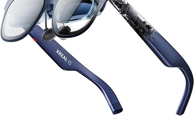 XREAL 1S AR Glasses, 500" Virtual Screen, Powered by X1 Chip, Native 3DoF